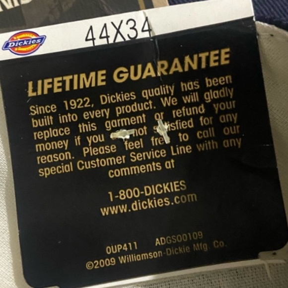 Dickies Men's 874 Navy Classic Original Fit Uniform Work Pants 44X34 NWT - Picture 12 of 12